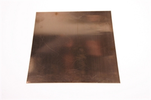 Bronzeplade 0,5 mm - 15 cm x 15 cm
