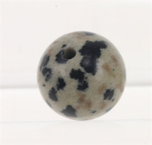 Jaspis, Dalmatiner 6 mm rund glat
