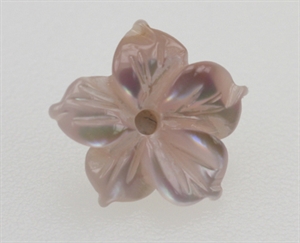 Perlemor Blomst 7 mm Naturrosa