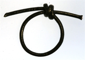 Lædersnøre sort 1,5 mm