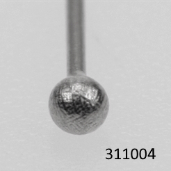 Pyntepind m. 1.5 mm kugle, sølv rhodineret.