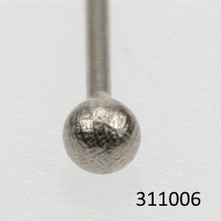 Pyntepind m. 2 mm kugle, sølv 