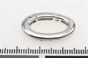 Ringlås oval 24 mm sølv