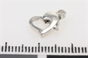 Hjertelås 9 mm sølv