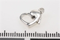 Hjertelås 11 mm sølv