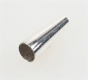 Kegle sølv, glat 11 mm lang