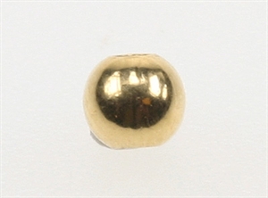 Kugle sølv forgyldt, 4 mm.