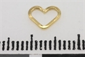 Hjerte 0,8 mm tråd 7x6 mm