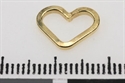 Hjerte sølv fg 1,2 mm tråd 12x9 mm