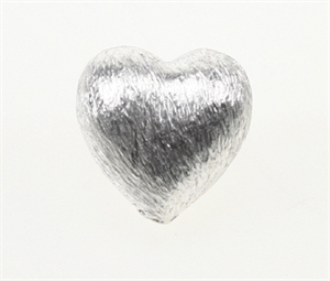 Hjerte børstet buttet 14 x 13 mm