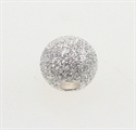 Kugle sølv stardust 6 mm