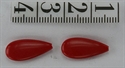 Anboret Created gem dråbe, flad rød