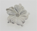 Perlemor Blomst 8 mm Hvid