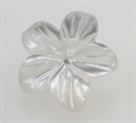 Perlemor Blomst 11 mm Hvid