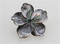 Perlemor Blomst 9,5 mm Grå