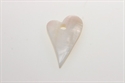 Perlemor hjerte 40 x 22 mm