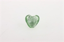 Glaspynt hjerte Lysgrøn