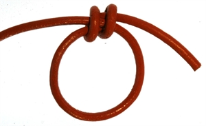 Lædersnøre 2 mm orange