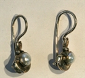 Ørebøjle i sølv m. perle 6 mm