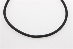 Gummisnøre sort 3,5 mm 